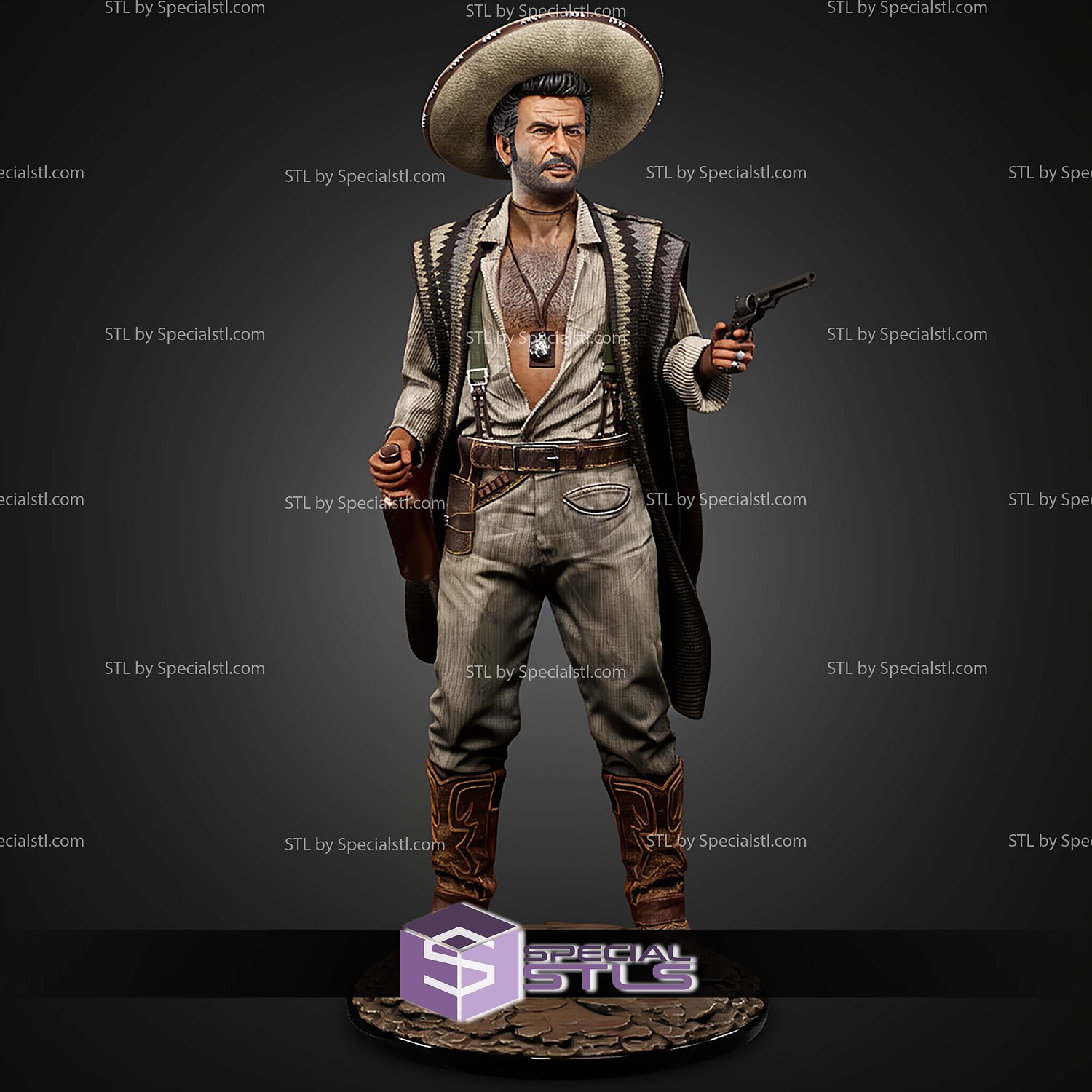 Tuco Ramirez Movie STL Files 3D Model — view 5