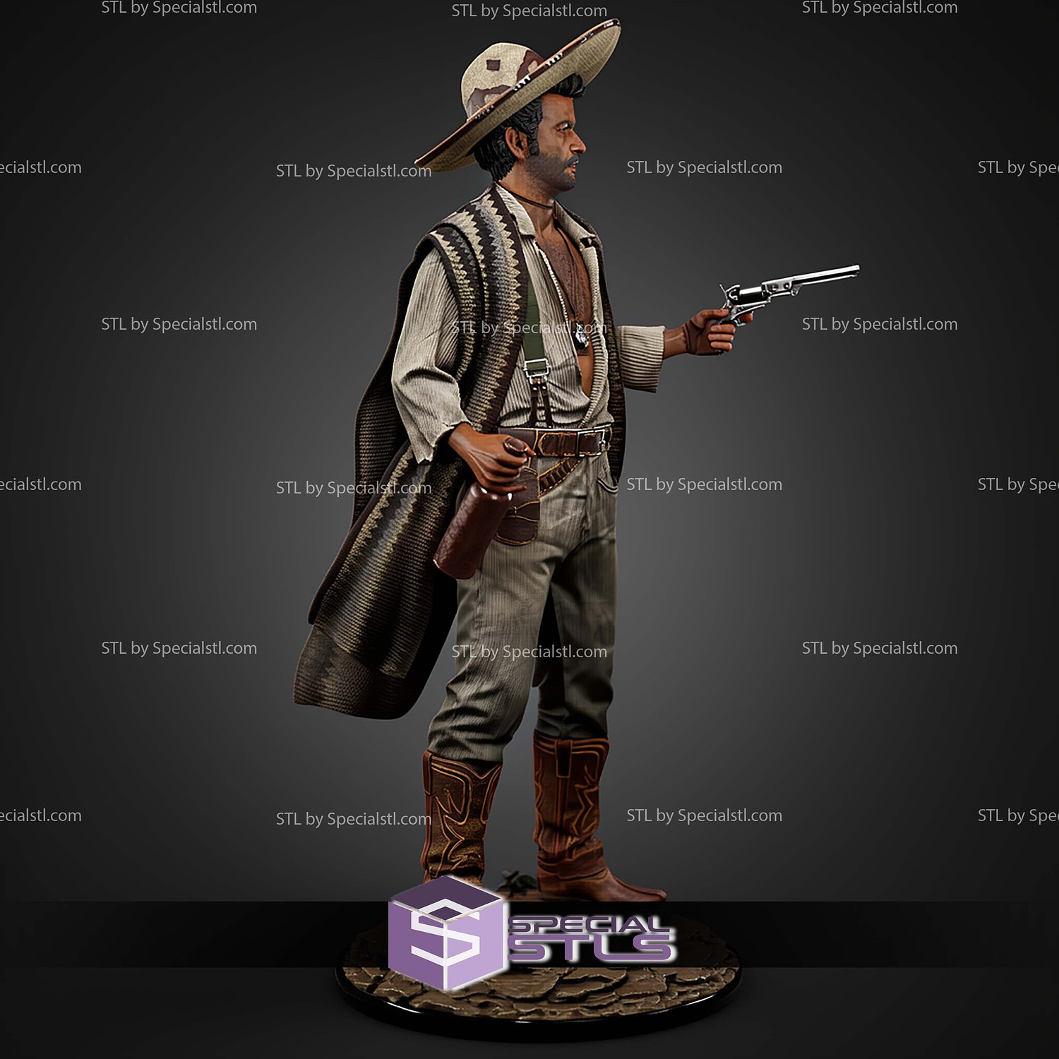 Tuco Ramirez Movie STL Files 3D Model — view 6