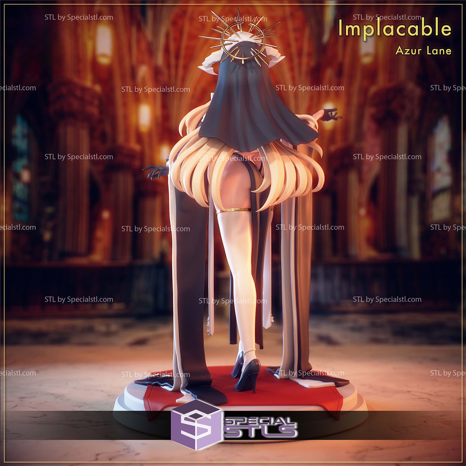 Implacable V2 Azur Lane 3D Printer Files STL Model — view 2