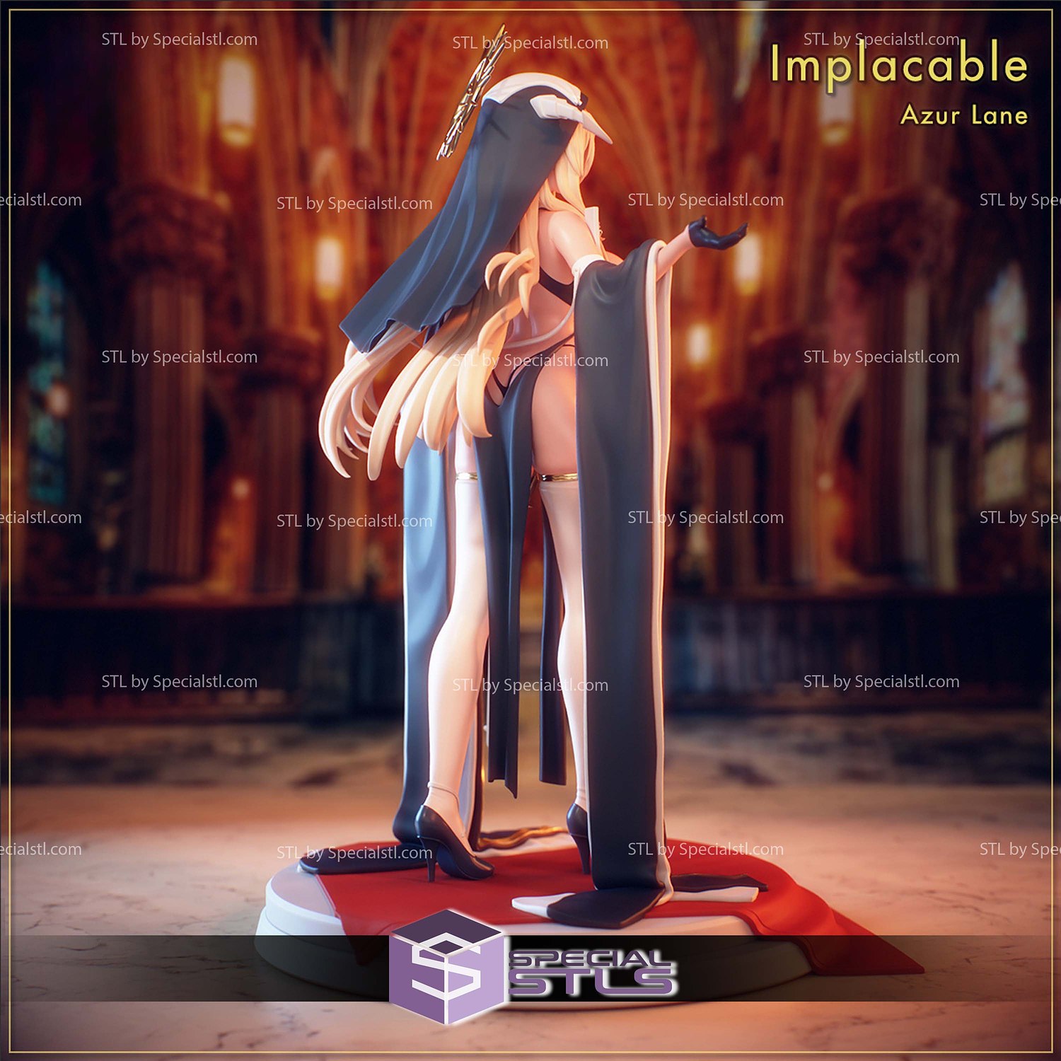 Implacable V2 Azur Lane 3D Printer Files STL Model — view 4