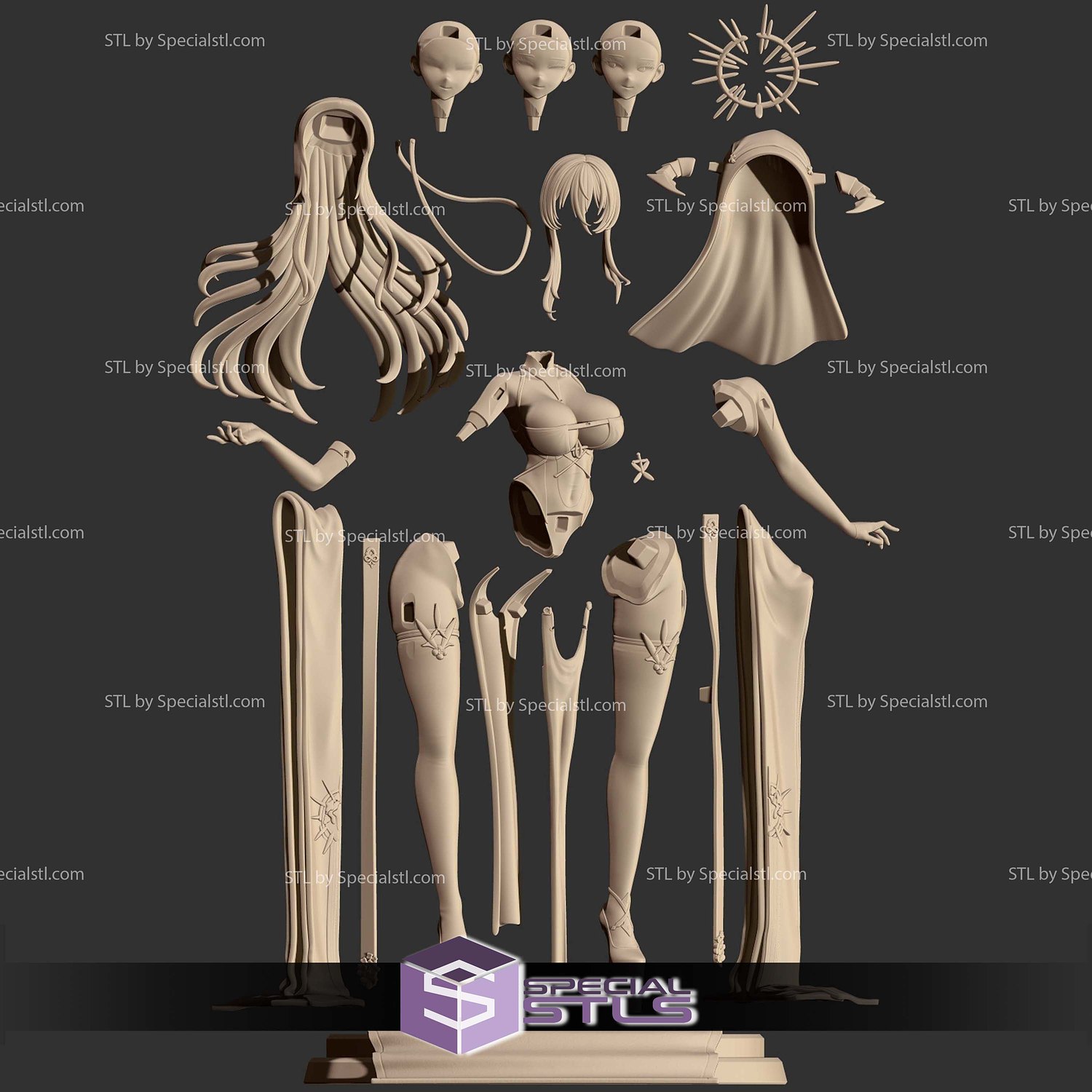Implacable V2 Azur Lane 3D Printer Files STL Model — view 6