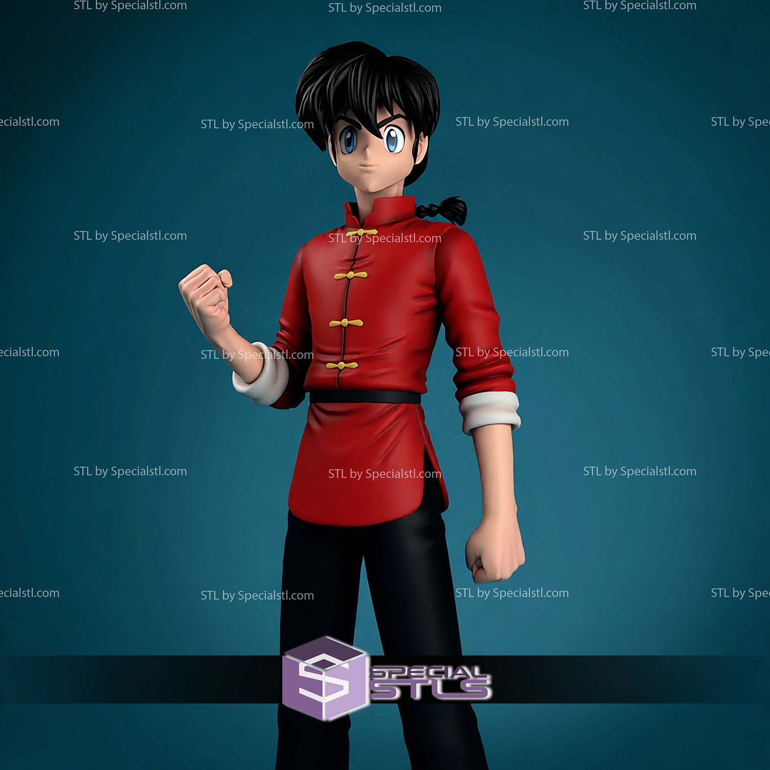 Ranma 202mm STL Files 3D Model — view 2
