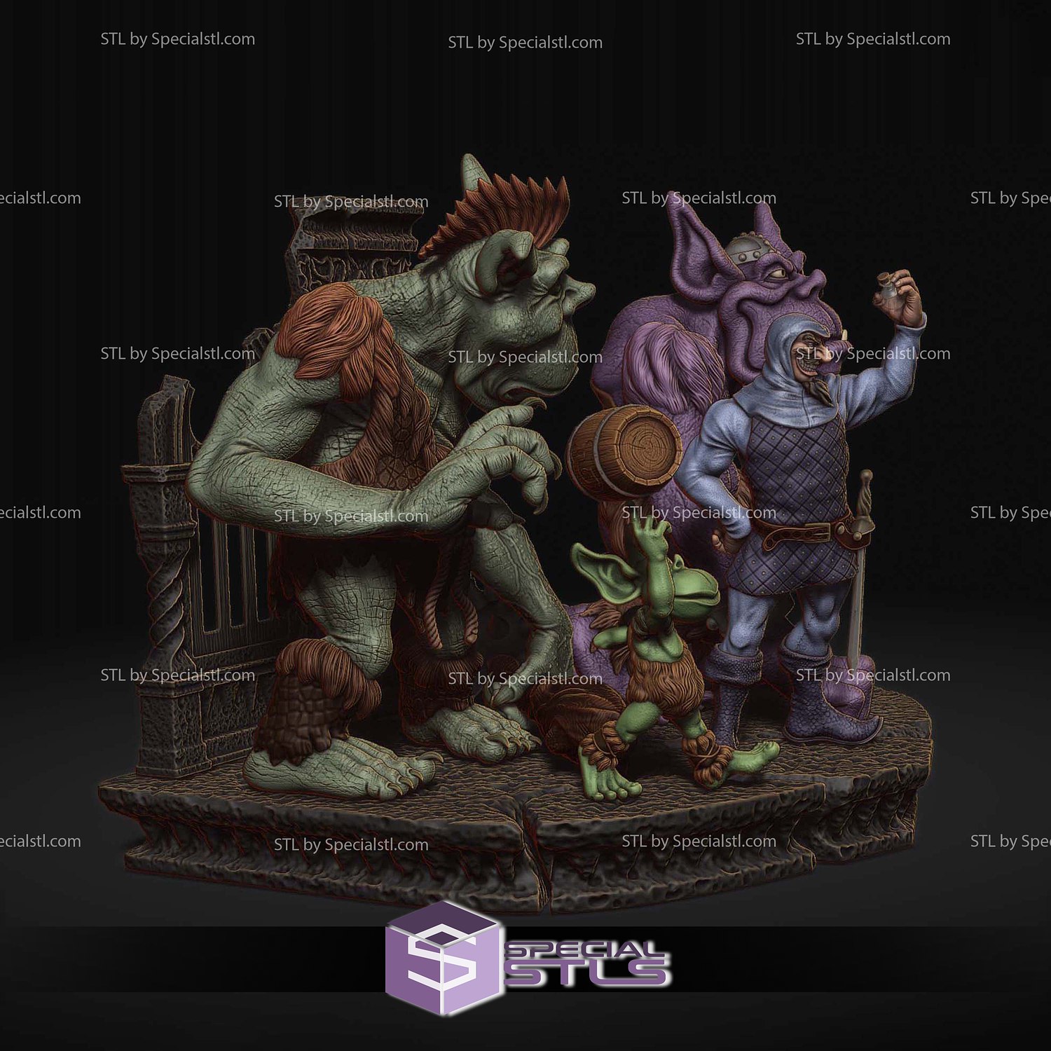 Adventures of the Gummi Bears Collection Digital Sculpture 3D STL Model — view 2