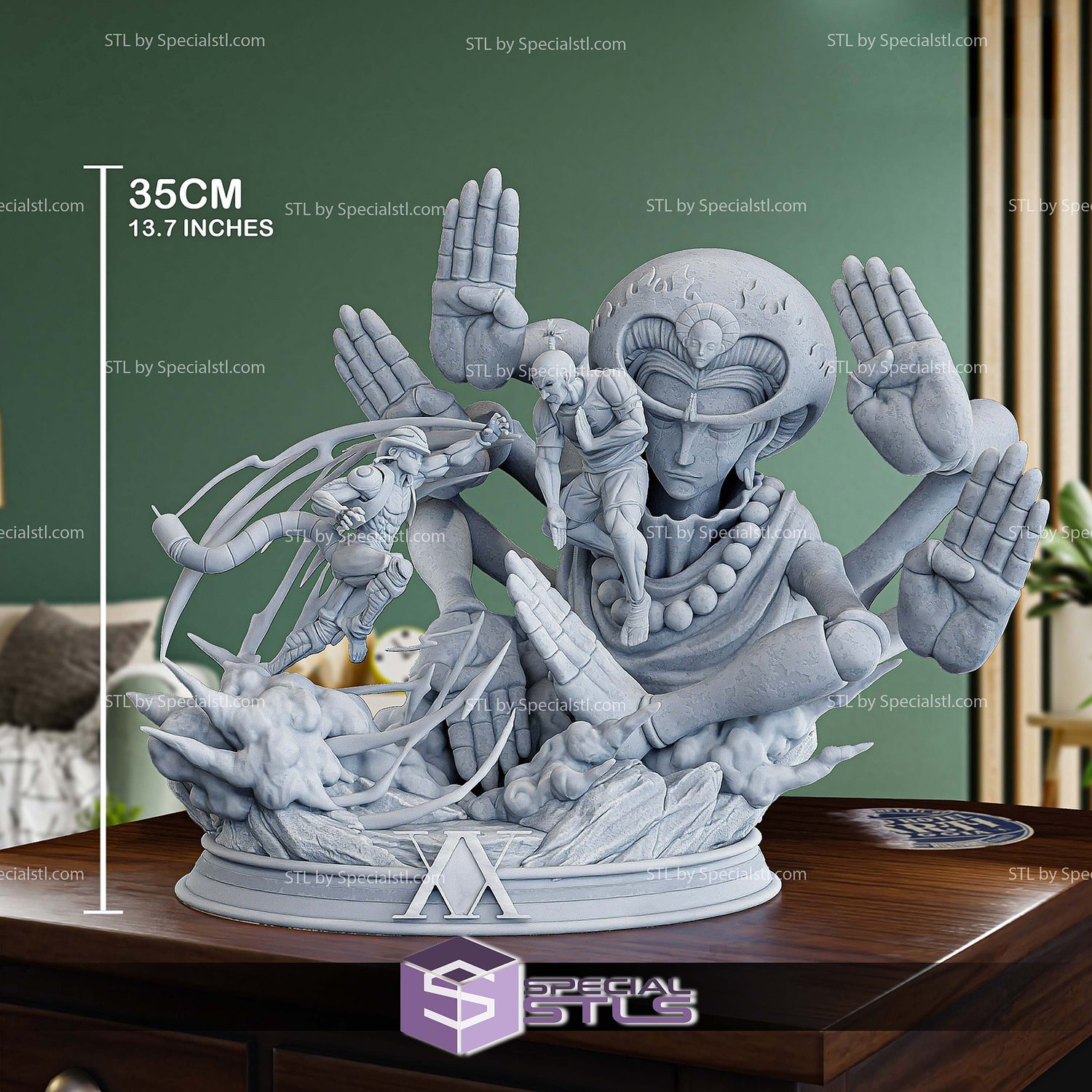 Netero Meruem Hunter X Hunter STL Printer Files 3D Model — view 2