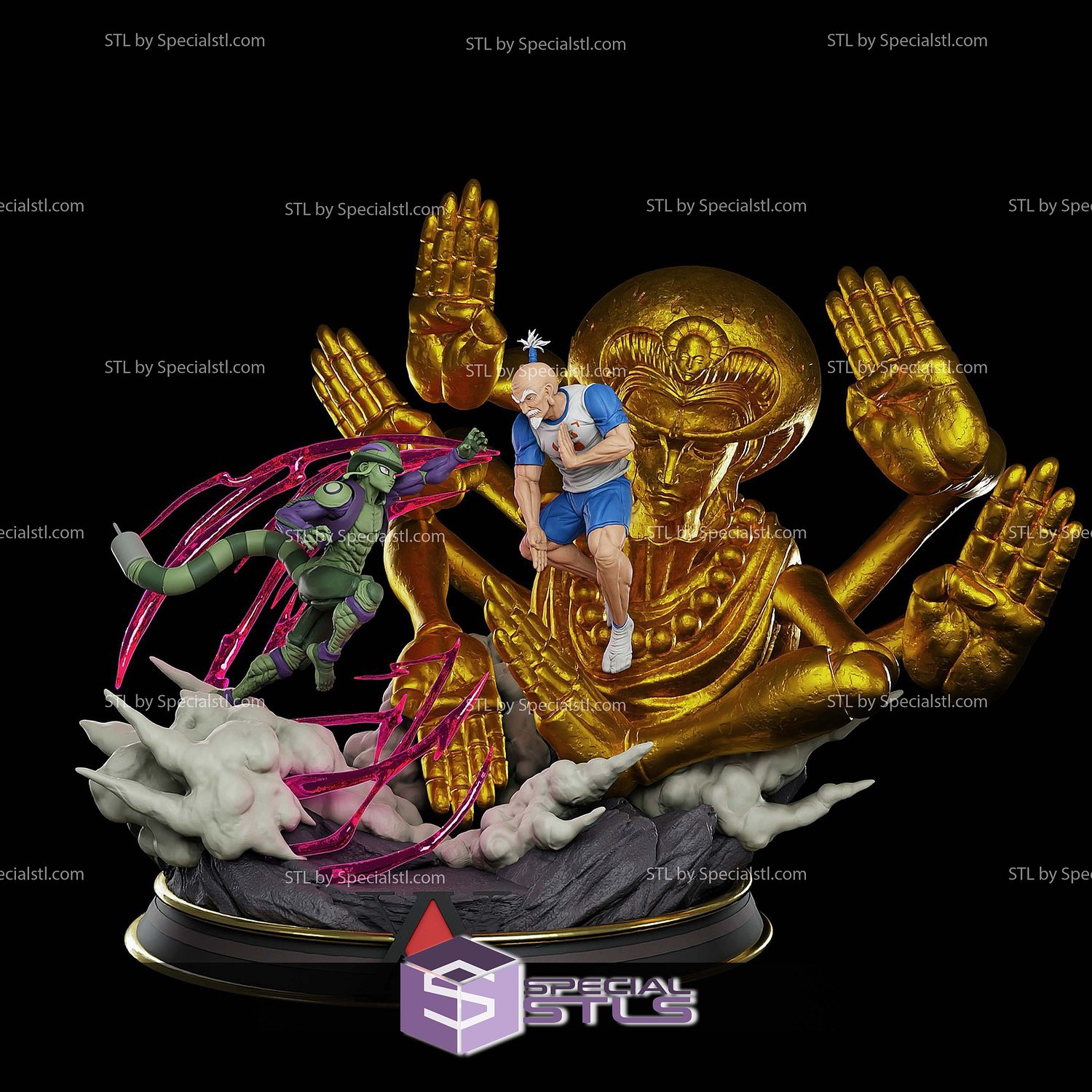 Netero Meruem Hunter X Hunter STL Printer Files 3D Model — view 5