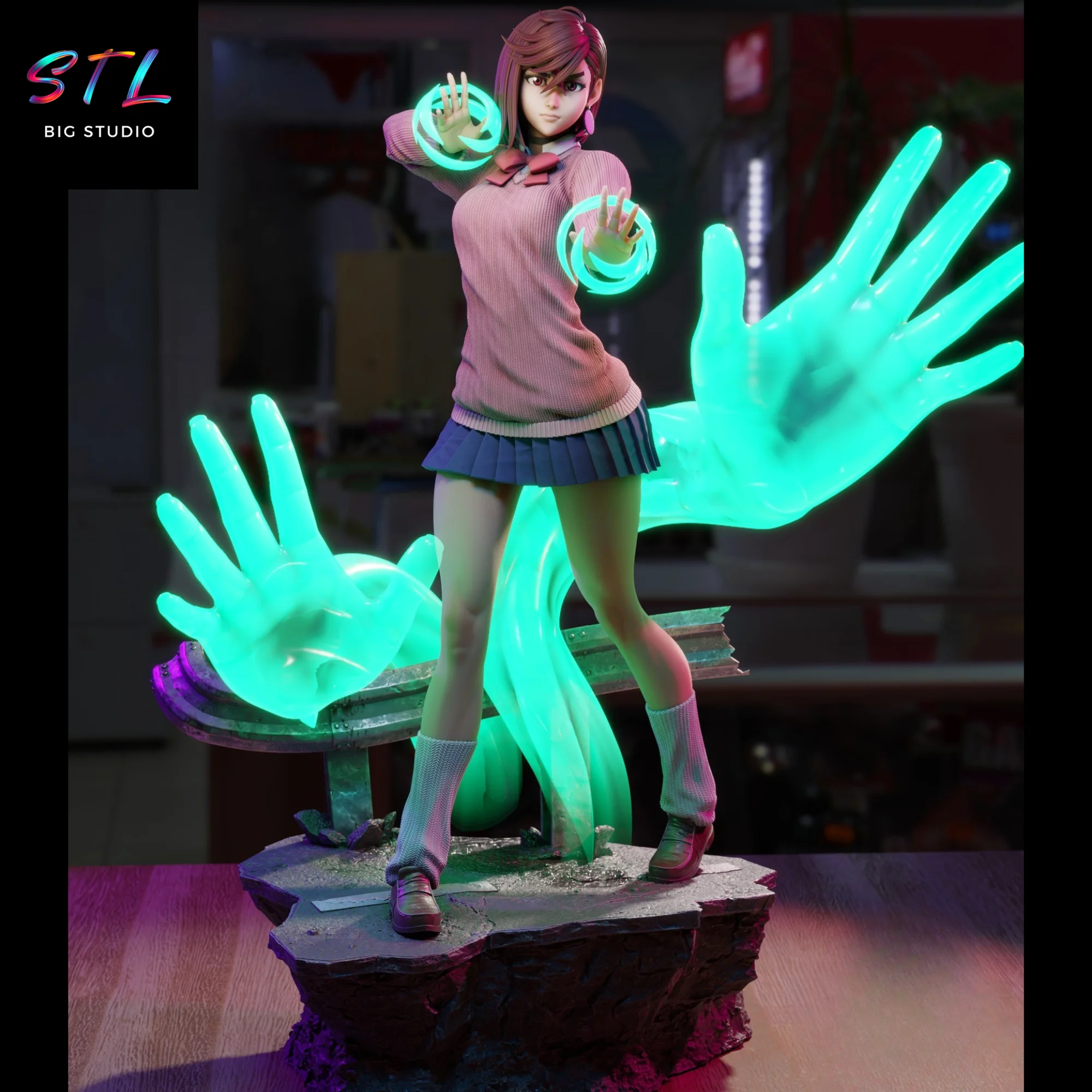 Momo Ayase STL | DanDaDan | 3D Printable Figure Model