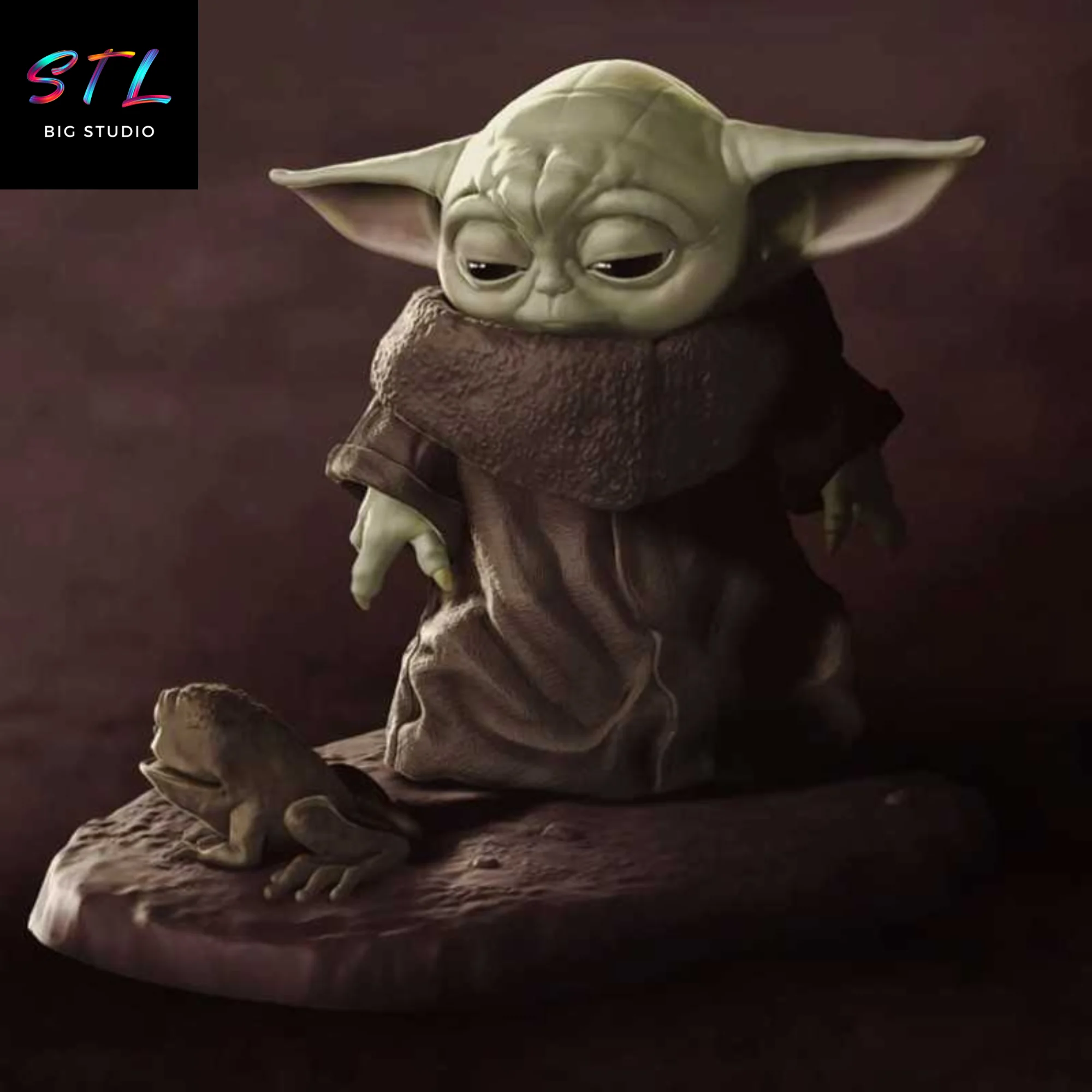Baby Yoda STL Figure | Star Wars The Mandalorian | 3D Printable Model Model — view 2