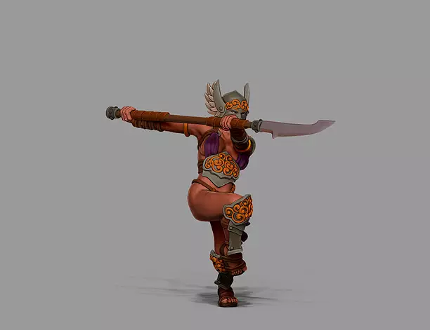 Viking Valkyrie - Kara 35 mm scale - 3 D print model 3D STL Model