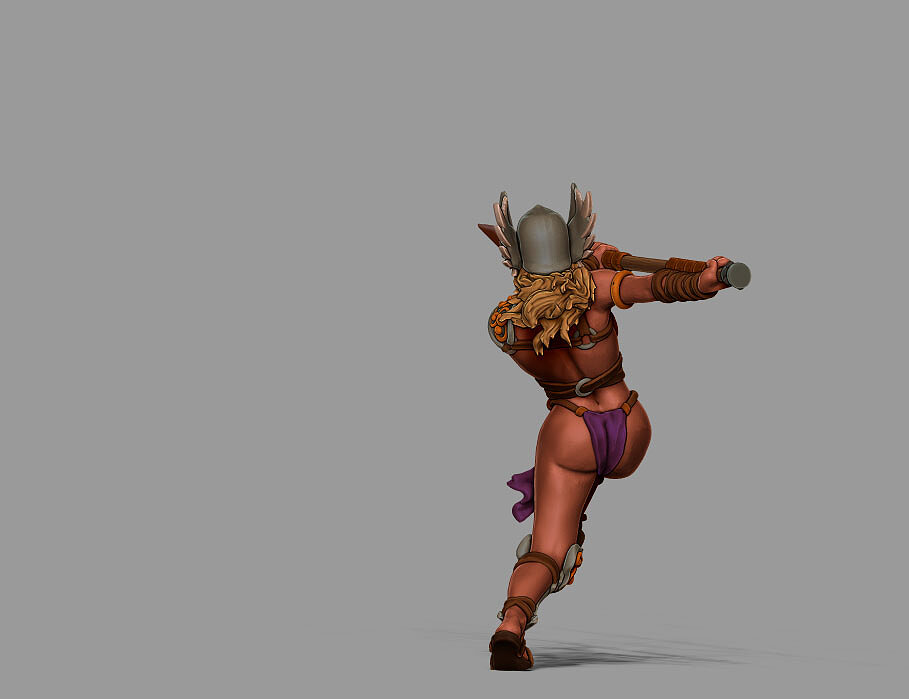 Viking Valkyrie - Kara 35 mm scale - 3 D print model 3D STL Model — view 3