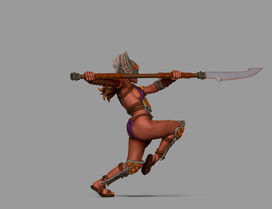 Viking Valkyrie - Kara 35 mm scale - 3 D print model 3D STL Model — view 4