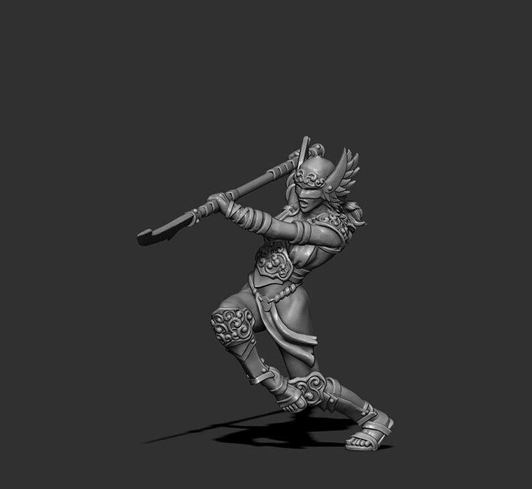 Viking Valkyrie - Kara 35 mm scale - 3 D print model 3D STL Model — view 7