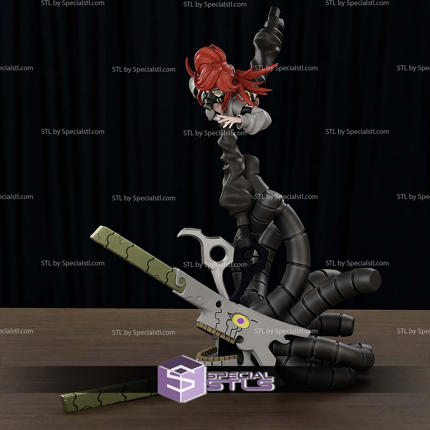 Riyo Reaper Gachiakuta 310mm STL Files 3D Model — view 3