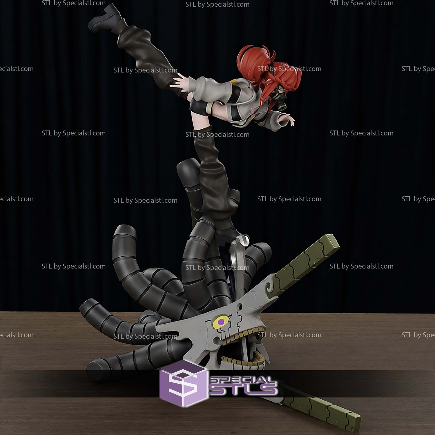 Riyo Reaper Gachiakuta 310mm STL Files 3D Model — view 5
