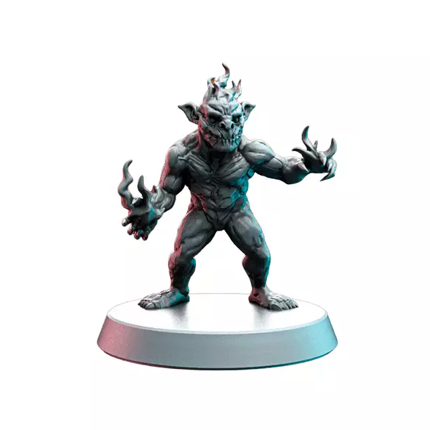 Magmin VII - Heroic Scale Miniature 3D STL Model