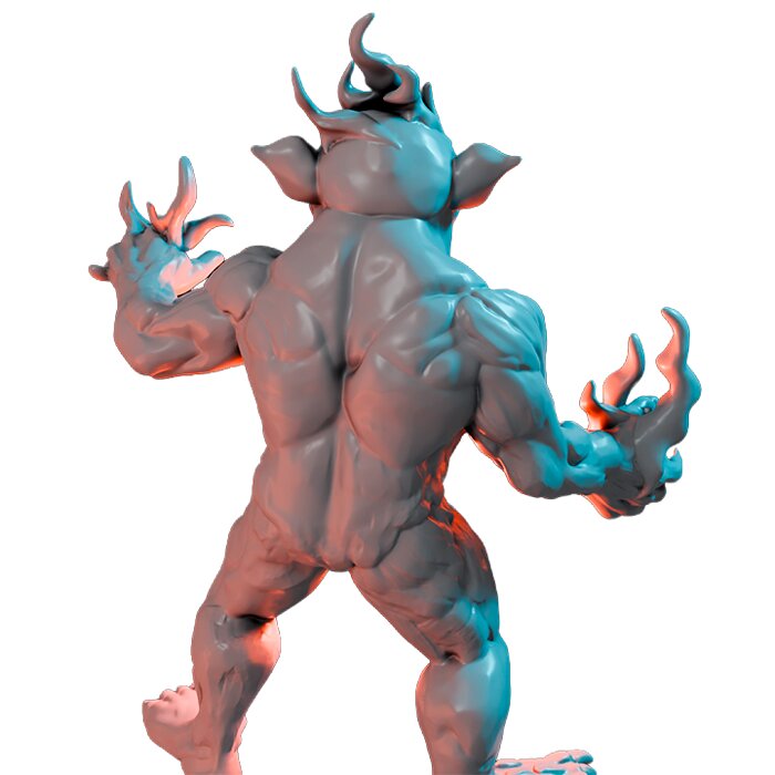 Magmin VII - Heroic Scale Miniature 3D STL Model — view 2