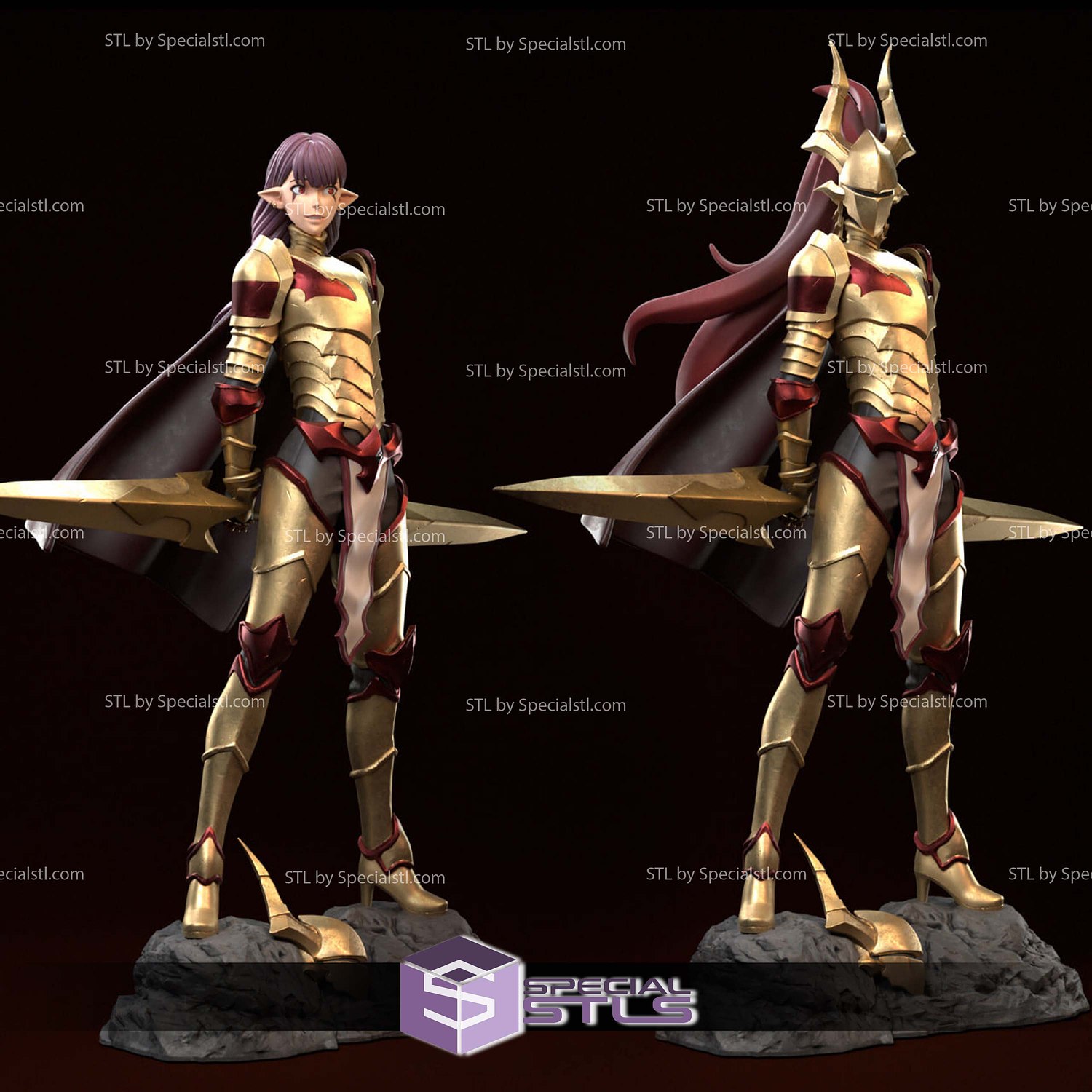Esil Radiru Solo Leveling STL Files 3D Model — view 3