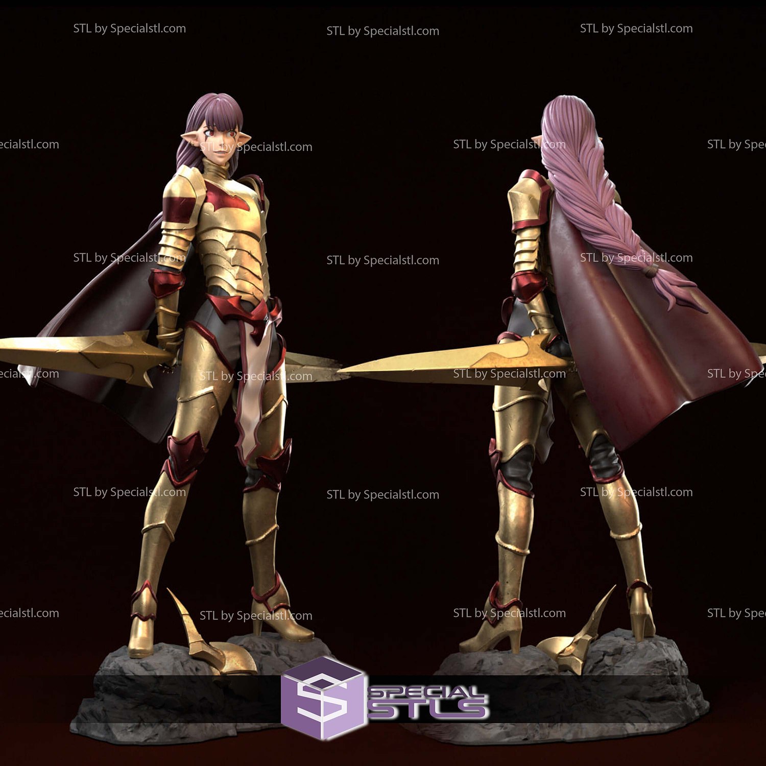 Esil Radiru Solo Leveling STL Files 3D Model — view 4