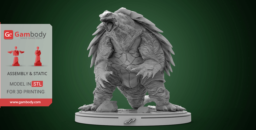 Gamera 3D Printer Files | Assembly STL Model