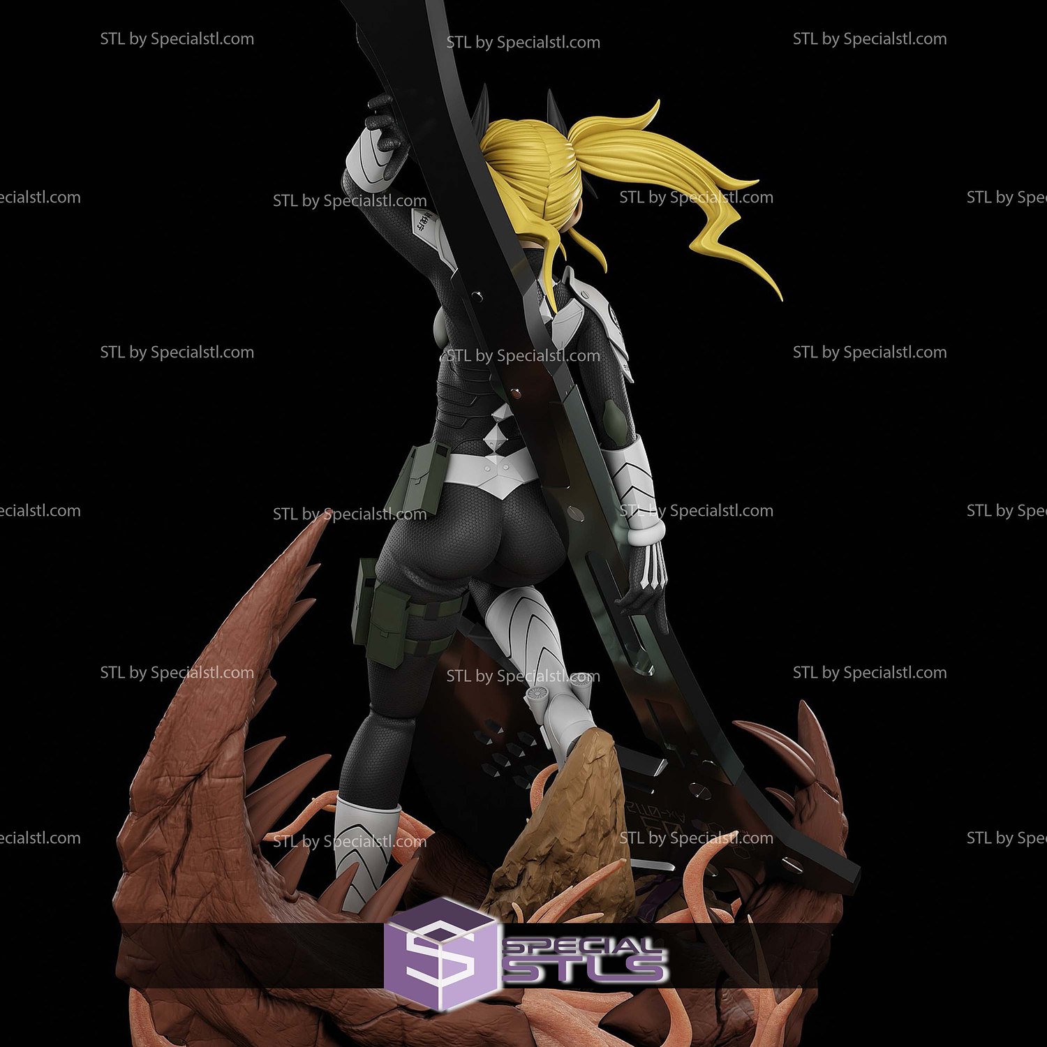Kikoru Shinomiya and Axe 3D Printer Files STL Model — view 3