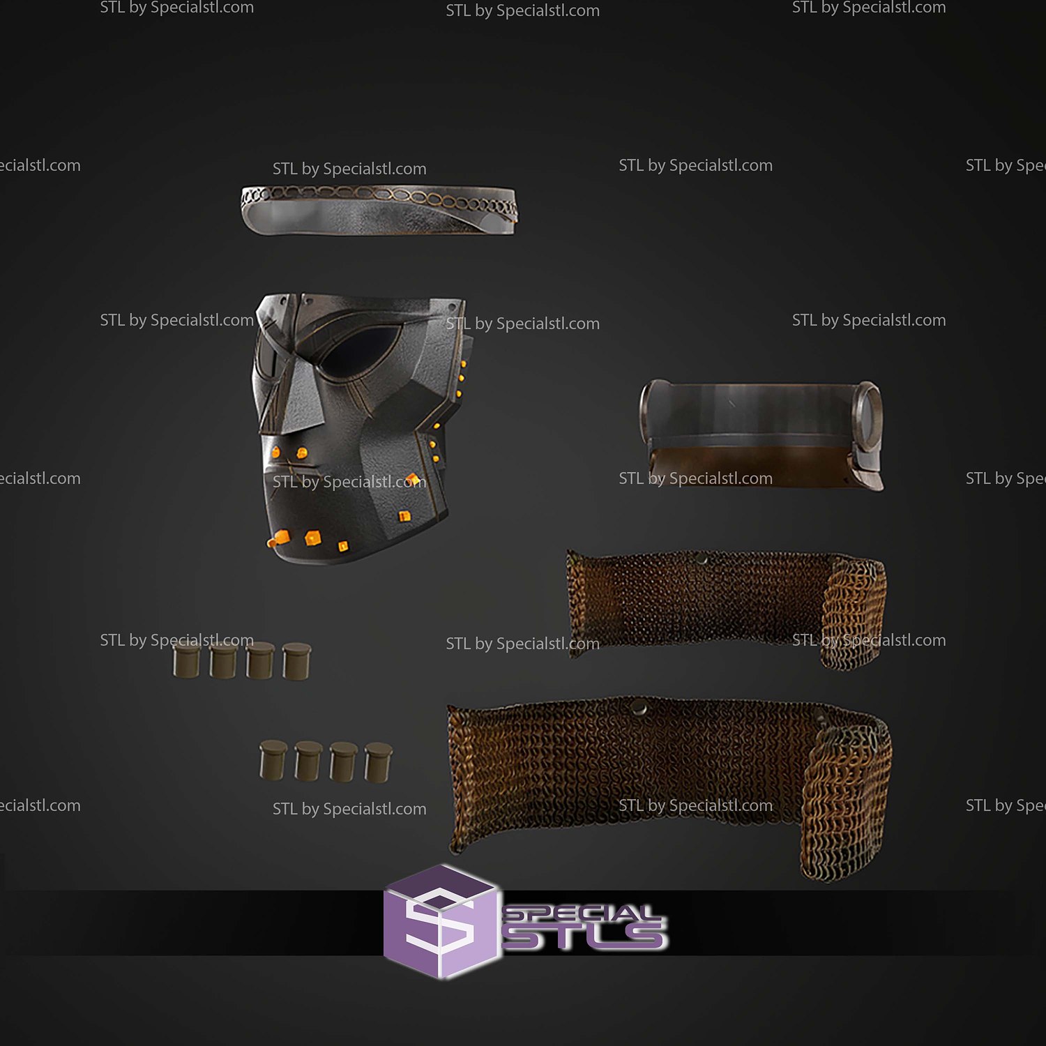 Cosplay STL Files Fallout Legate Lanius Helmet 3D Model — view 4
