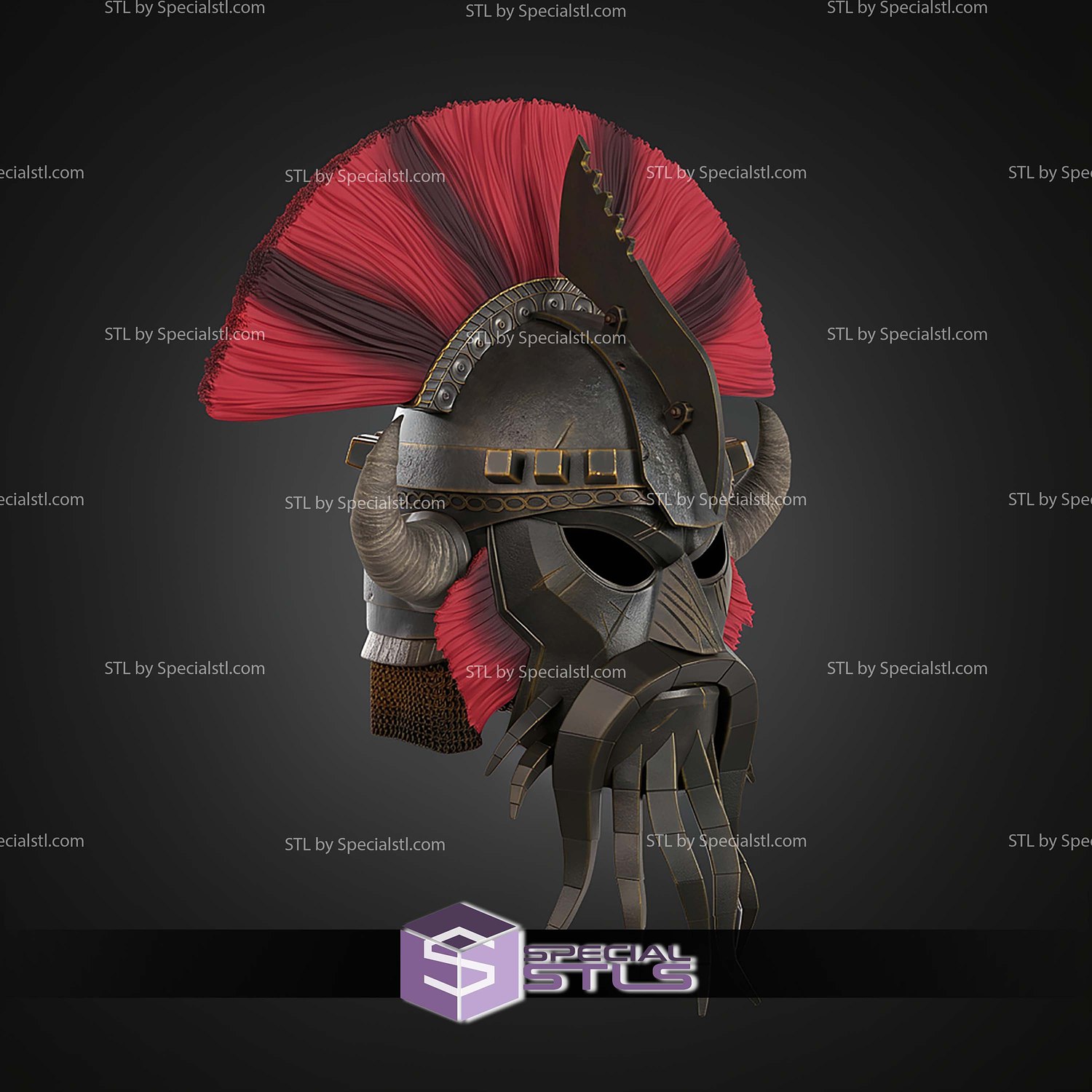 Cosplay STL Files Fallout Legate Lanius Helmet 3D Model — view 5