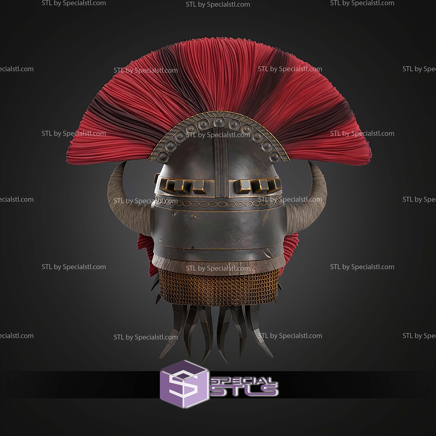 Cosplay STL Files Fallout Legate Lanius Helmet 3D Model — view 7