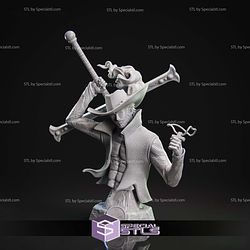 Dracule Mihawk Broken Base Bust STL Files 3D Model