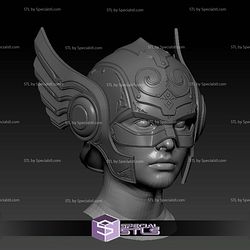 Cosplay STL Files Mighty Thor Helmet 3D Model
