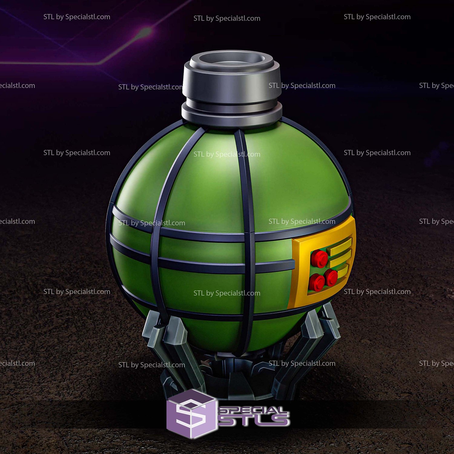 Special Grenade Zero Megaman 3D Printer Files STL Model — view 3