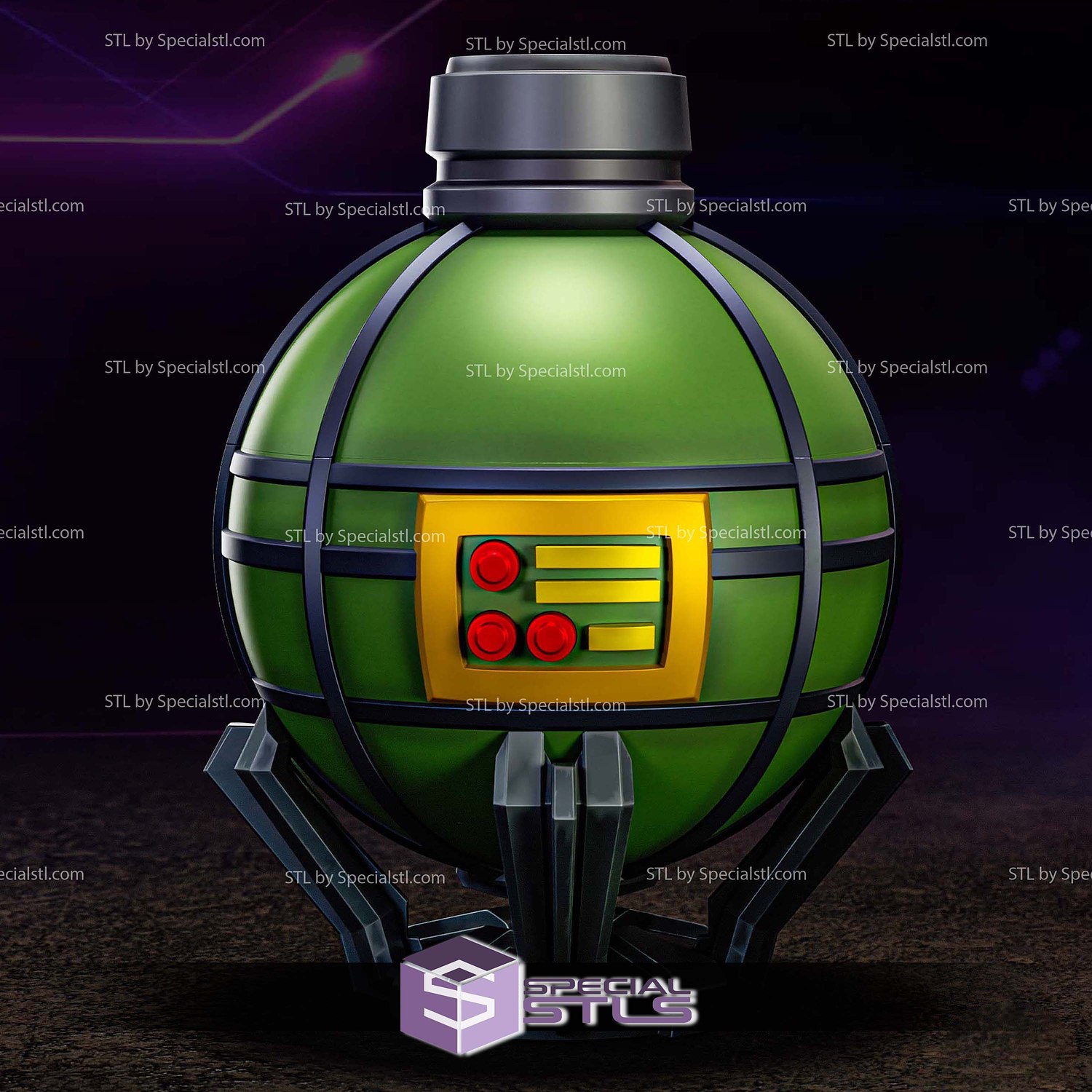 Special Grenade Zero Megaman 3D Printer Files STL Model — view 5