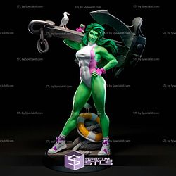 She Hulk Anchor 3D Printer Files STL Model