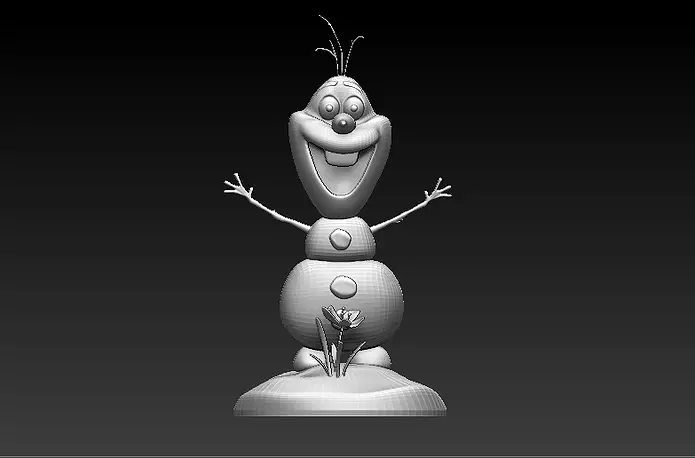 Frozen Snow Man for 3D Printing STL Model