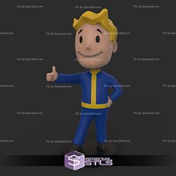 Fallout Bobblehead Color 3D Print STL Model — view 1
