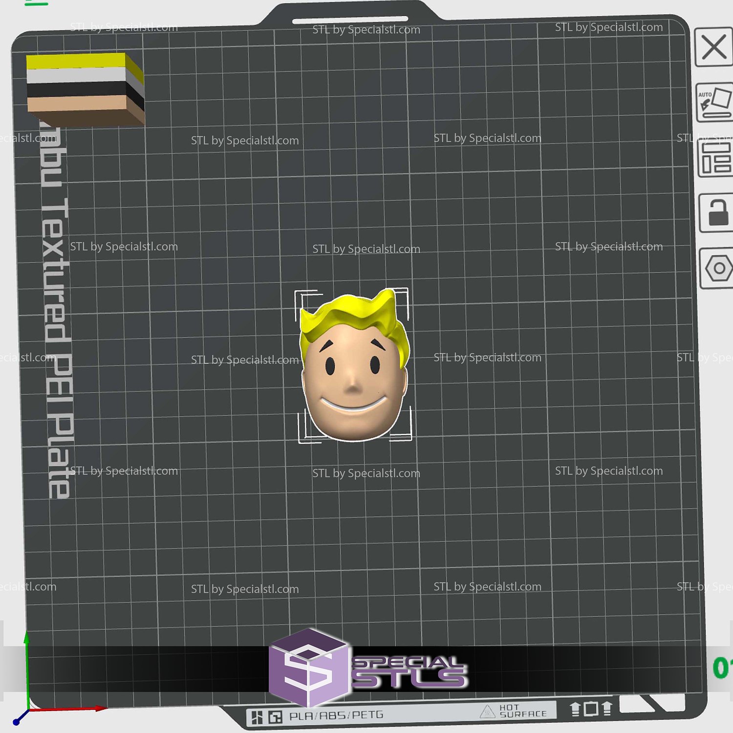 Fallout Bobblehead Color 3D Print STL Model — view 2