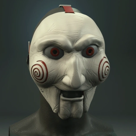 Billy the Puppet Mask 3D Printer Files | Assembly STL Model
