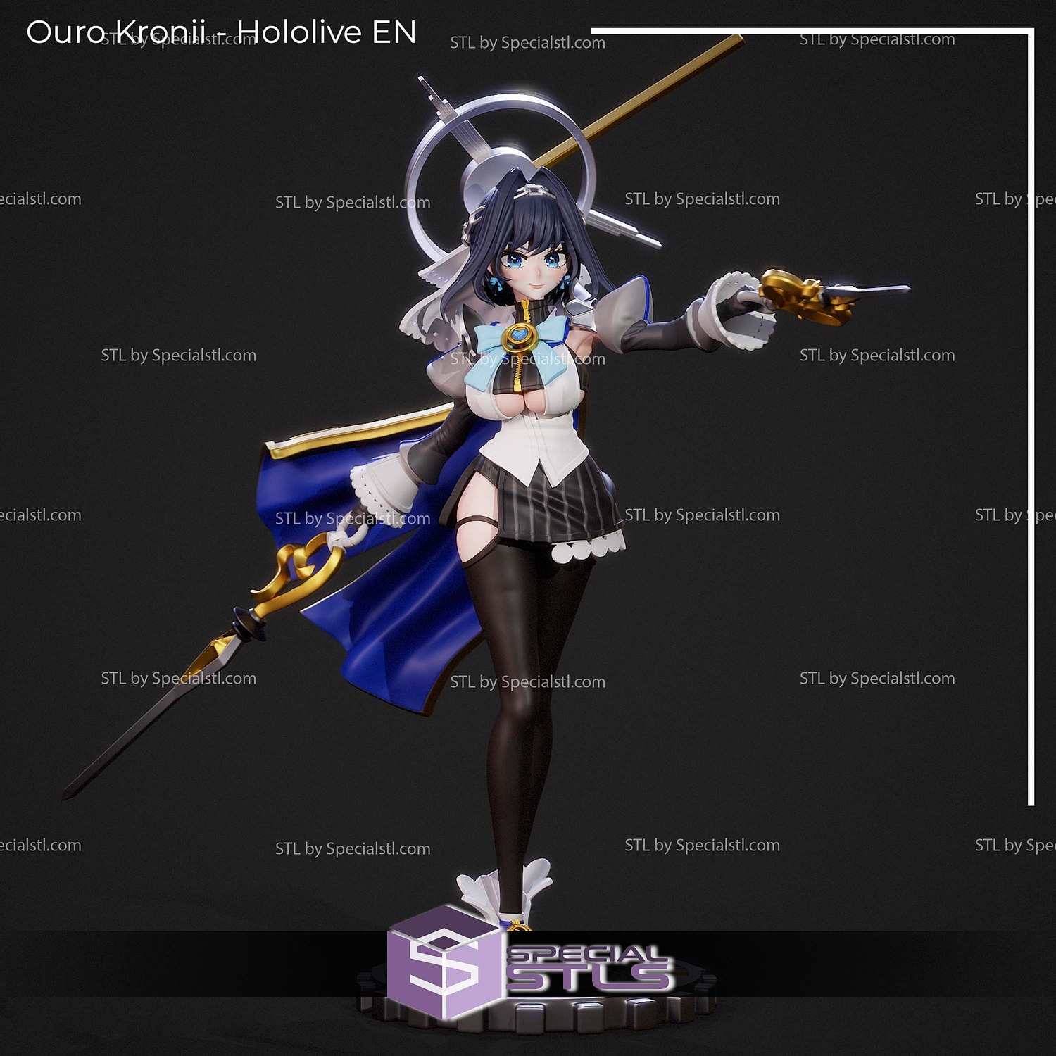 Ouro Kronii Hololive EN 3D Printer Files STL Model — view 2