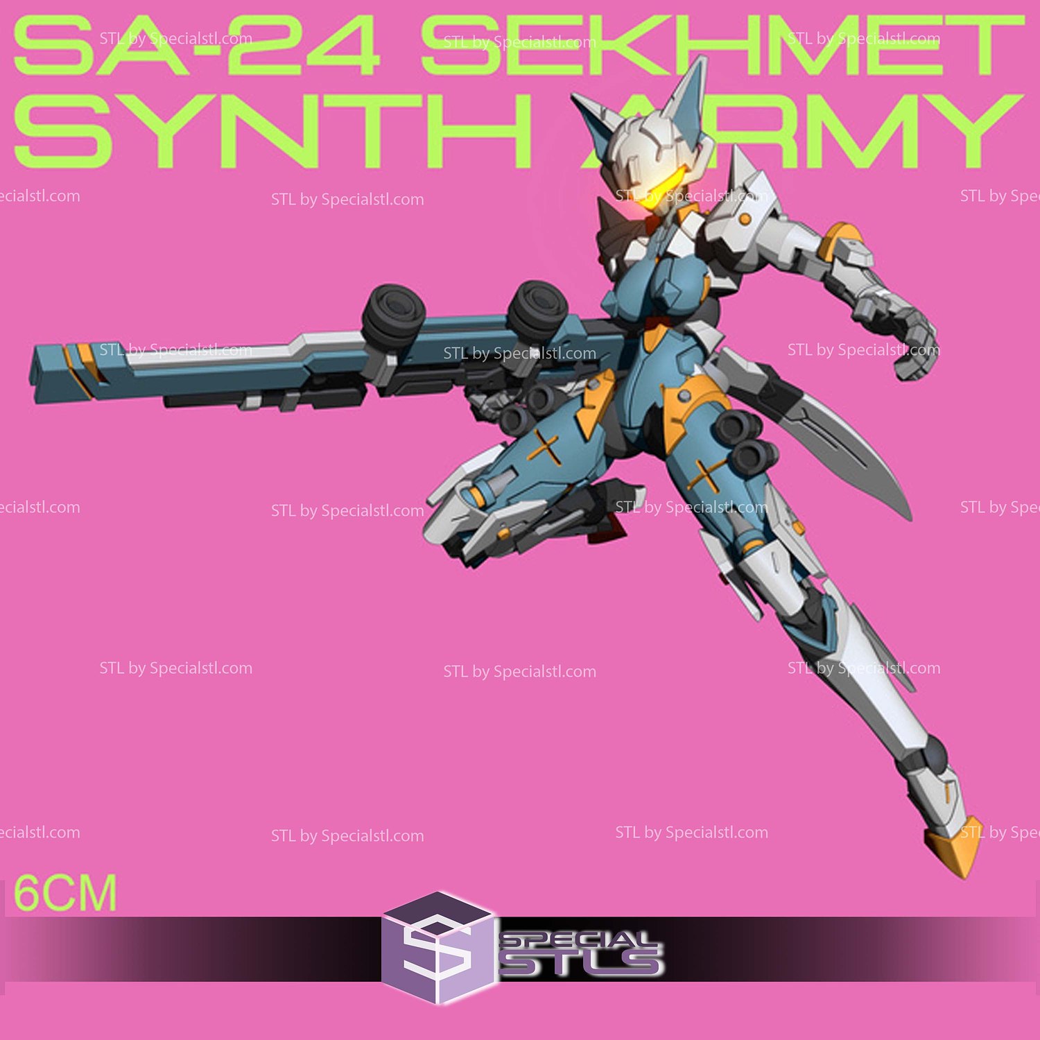 SA-24 Sekhmet STL Files 3D Model — view 2