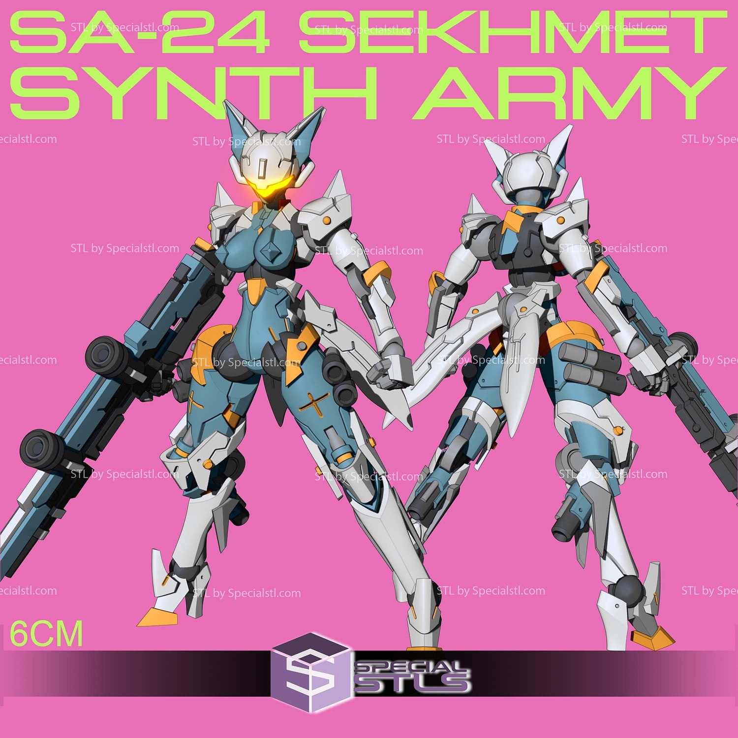 SA-24 Sekhmet STL Files 3D Model — view 4