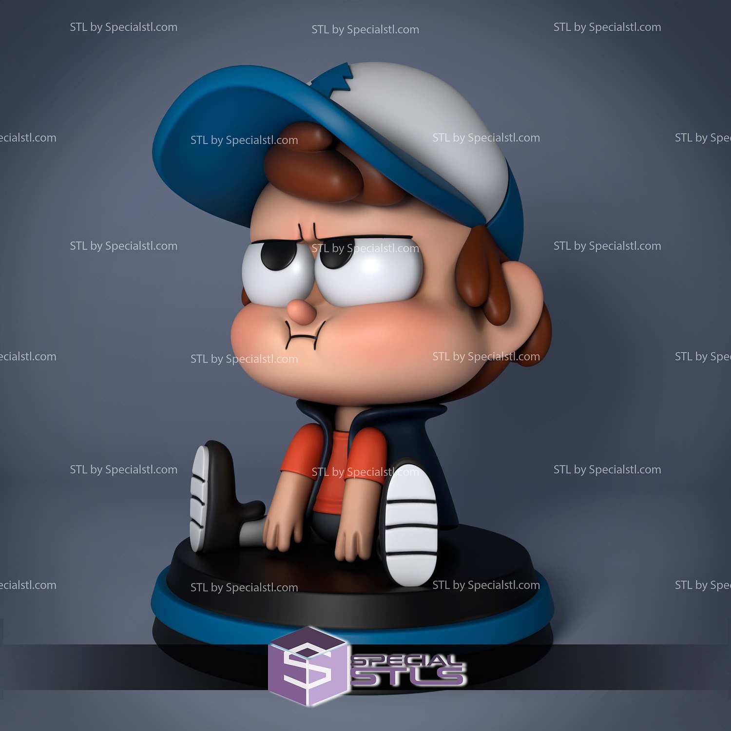 Dipper Pines Disney STL Files 3D Model — view 2