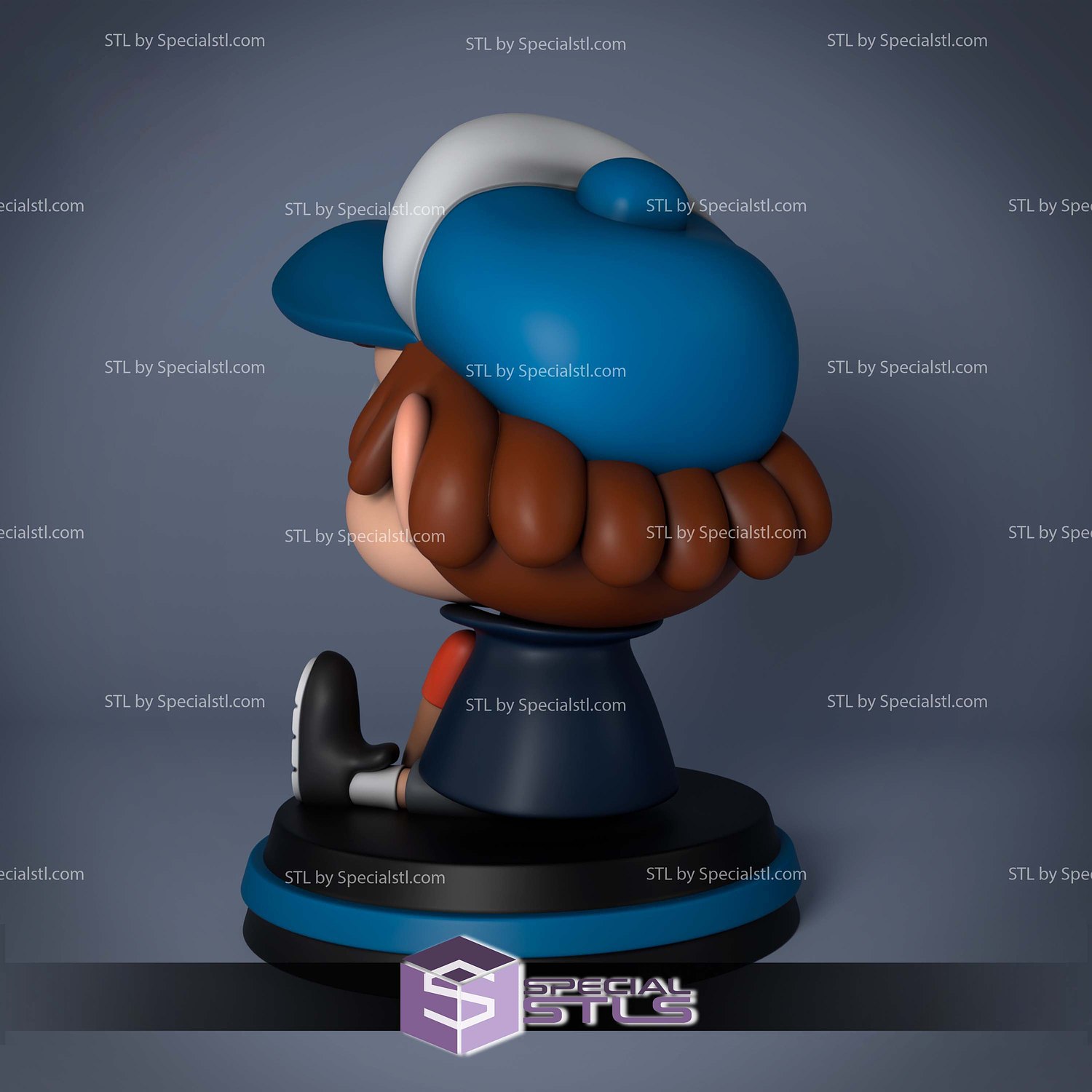 Dipper Pines Disney STL Files 3D Model — view 3