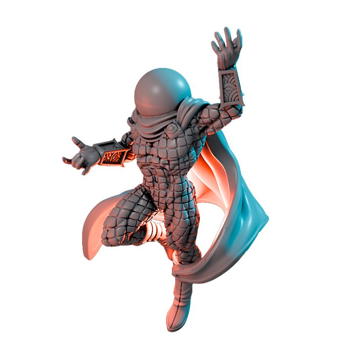The Mighty Fishbowl VIII - Tabletop RPG Miniature 3D STL Model — view 3