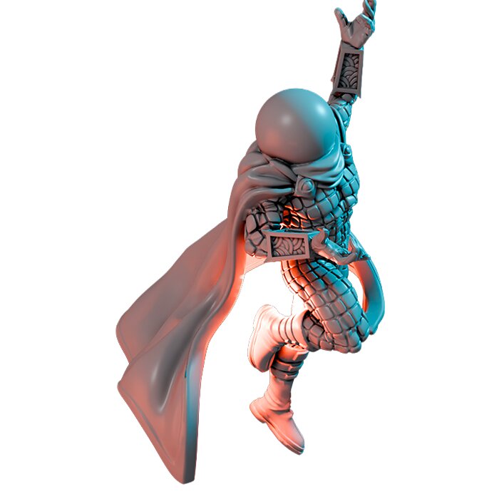 The Mighty Fishbowl VIII - Tabletop RPG Miniature 3D STL Model — view 4