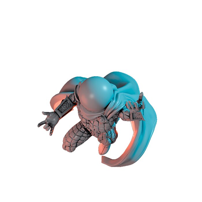 The Mighty Fishbowl VIII - Tabletop RPG Miniature 3D STL Model — view 6