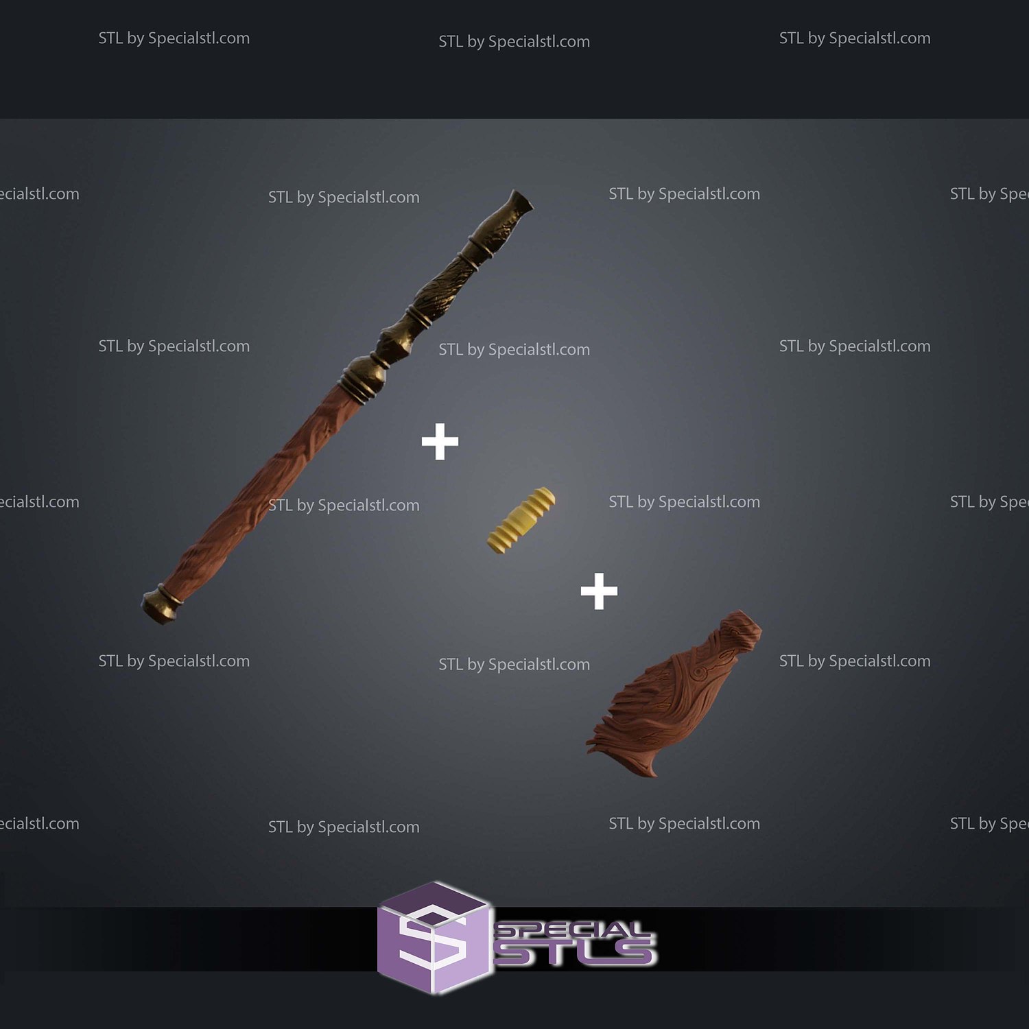Cosplay STL Files Violet Williams wand 3D Model — view 4