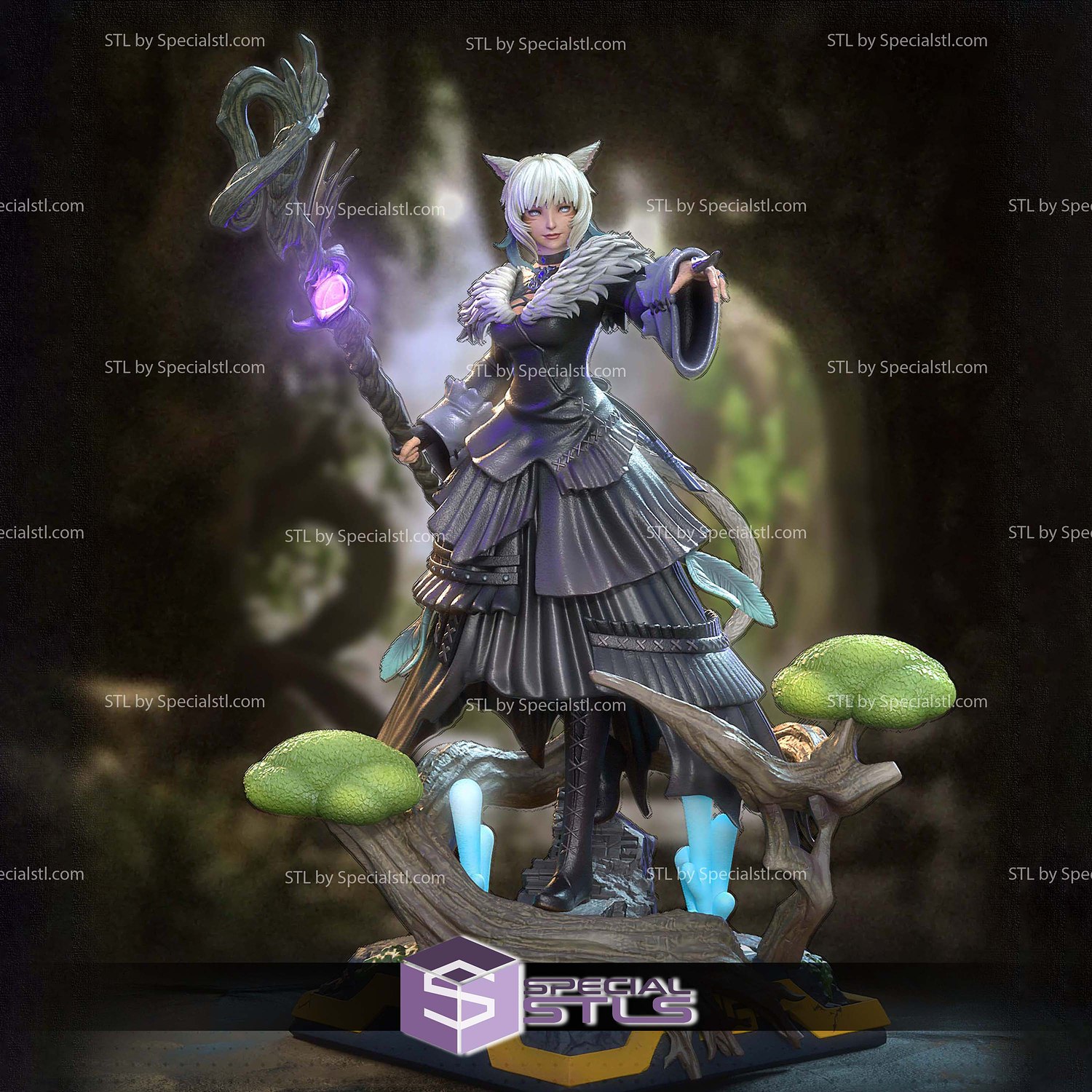 Yshtola Rhul Witch 3D Printer Files STL Model — view 3