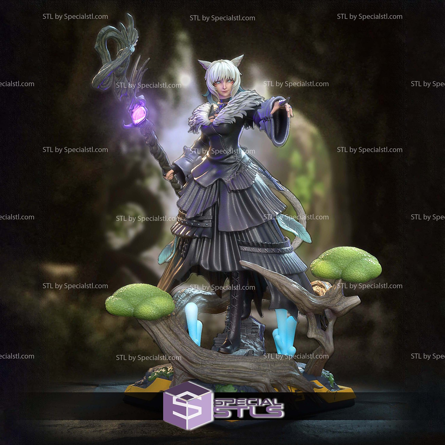 Yshtola Rhul Witch 3D Printer Files STL Model — view 6