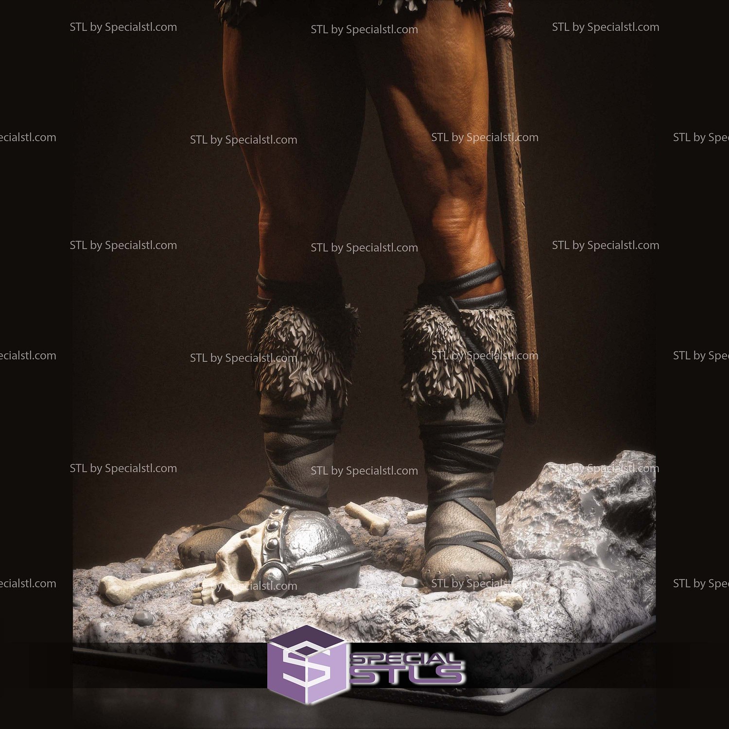 Conan Arnold Schwarzenegger STL Files 3D Model — view 3