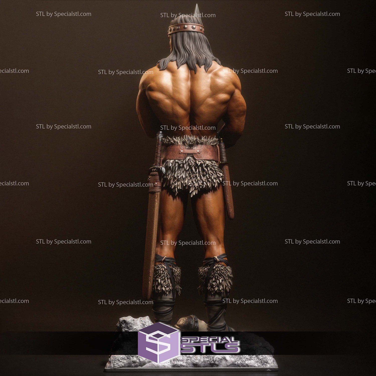 Conan Arnold Schwarzenegger STL Files 3D Model — view 7