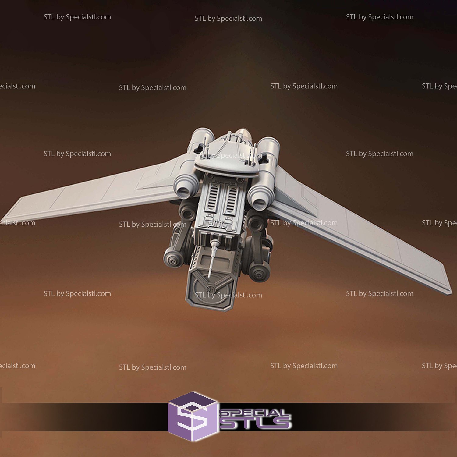 LAAT-C Gunship Starwars 3D Printer Files STL Model — view 7
