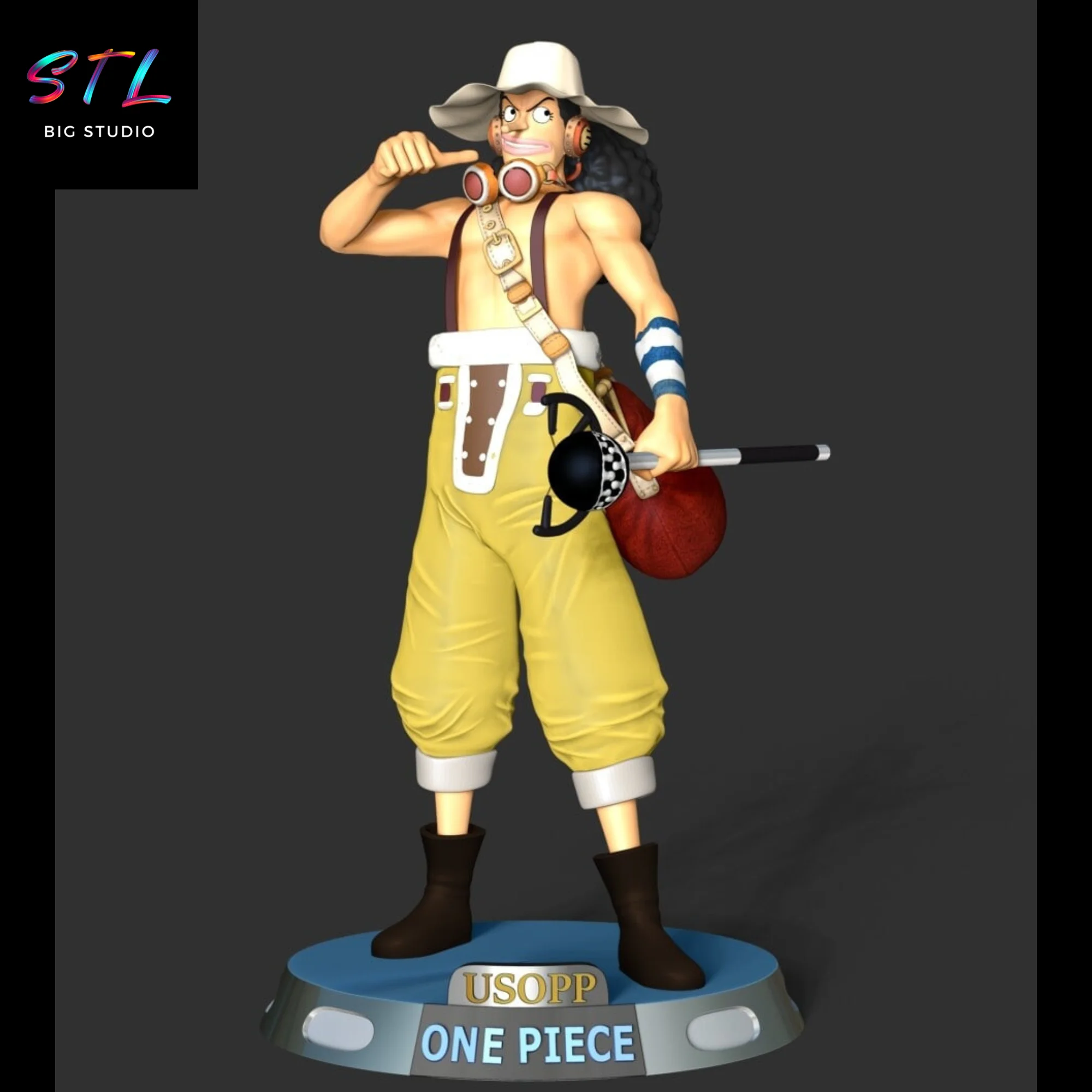 Usopp STL | 3D Printable Figure | One Piece Model